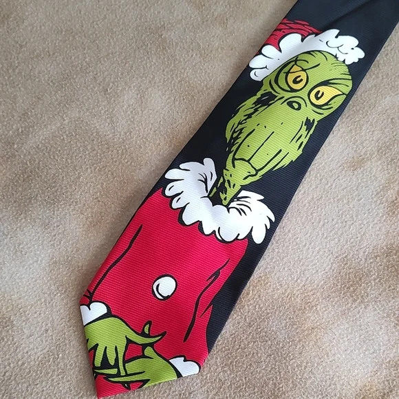 Dr. Seuss Enterprises Vintage Grinch Tie 4" Circa 1990s - Picture 1 of 5